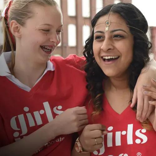 Girls inc in red tshirts