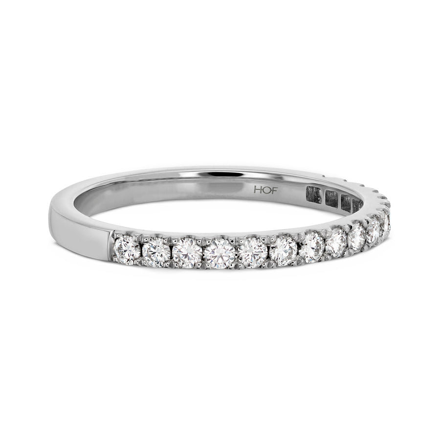 Transcend 0.25-0.35ct Diamond Partway Band in Platinum, Size 6.5
