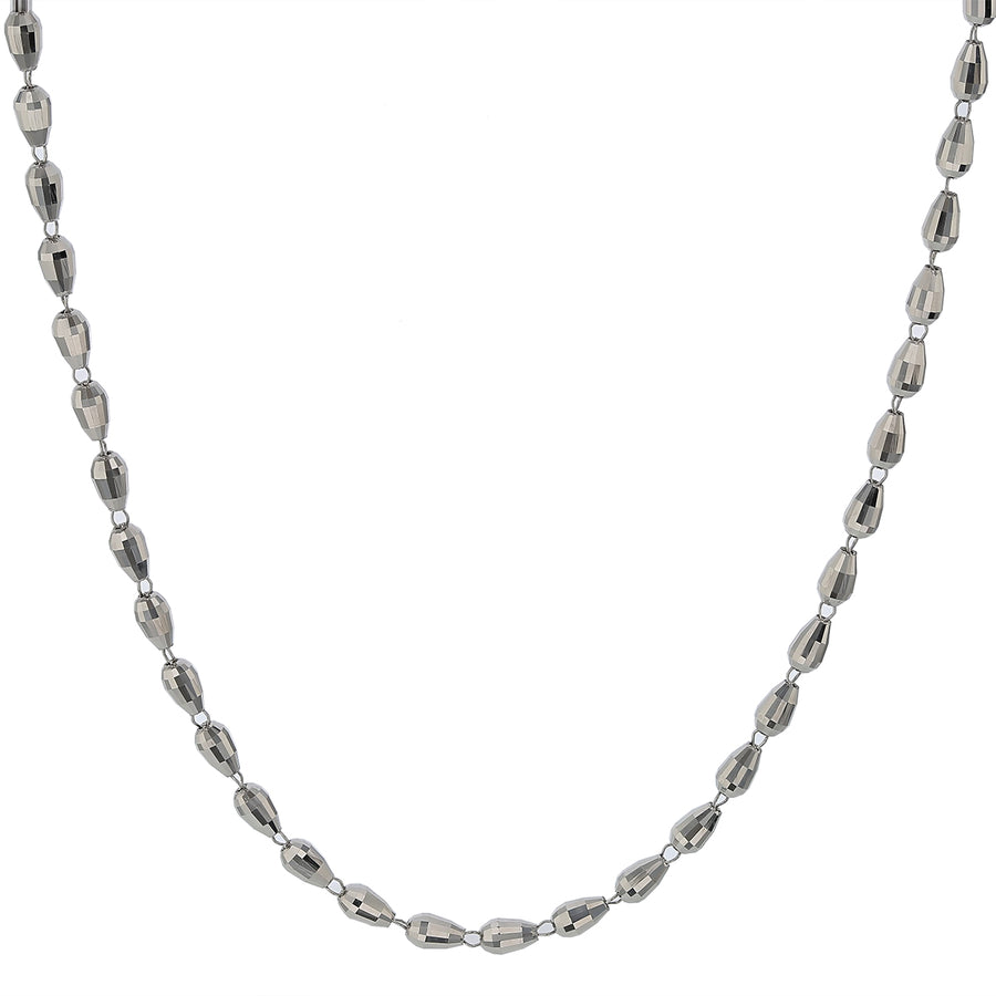 Seki Beaded Necklace in Platinum, 19in
