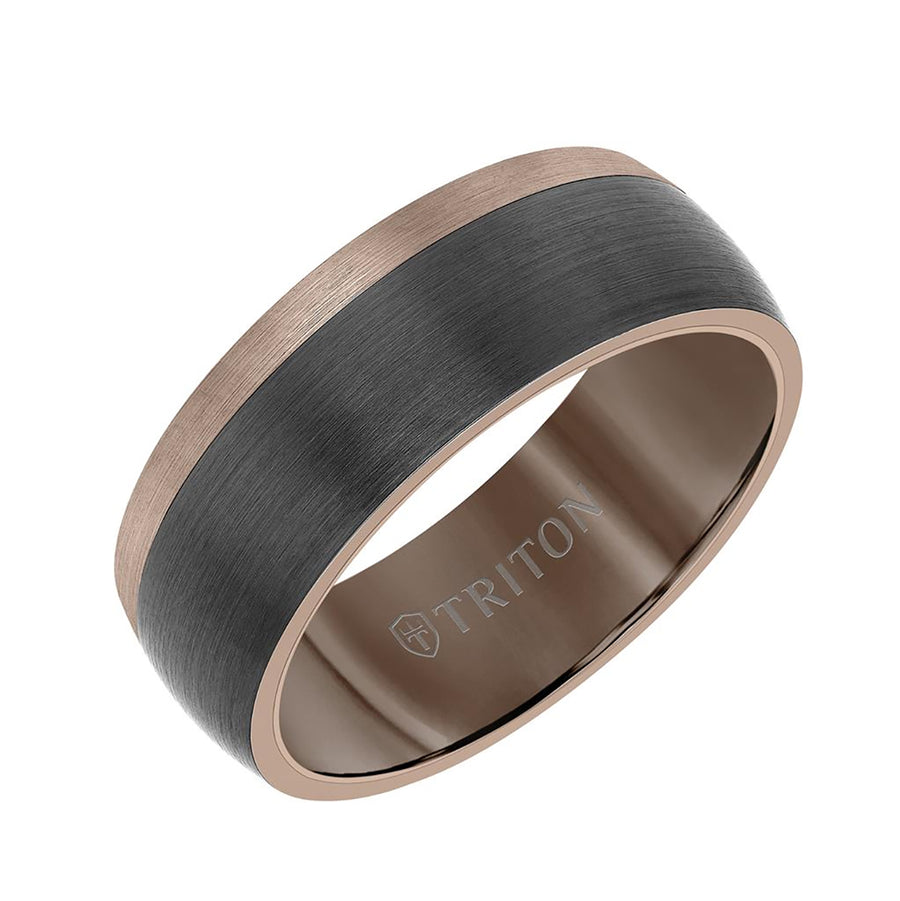 Espresso Tungsten Wedding Band in Carbide, Size 10.5