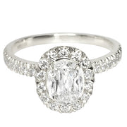 L'Amour Crisscut Oval Diamond Engagement Ring