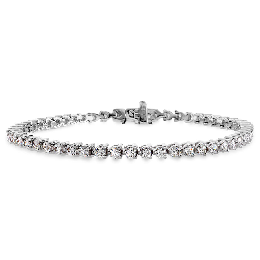 Temptation 5.70-6.25ct Diamond Tennis Bracelet in 18K White Gold, 7"