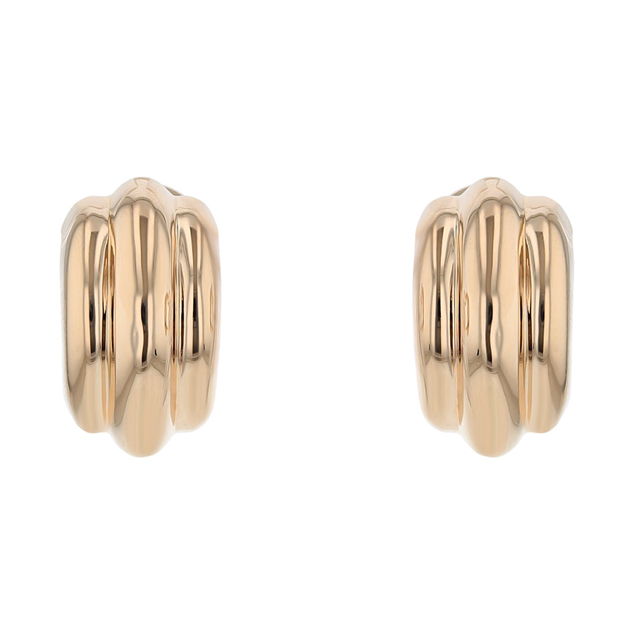 Shrimp Pierced Clip Back Earrings in 14K Yellow Gold