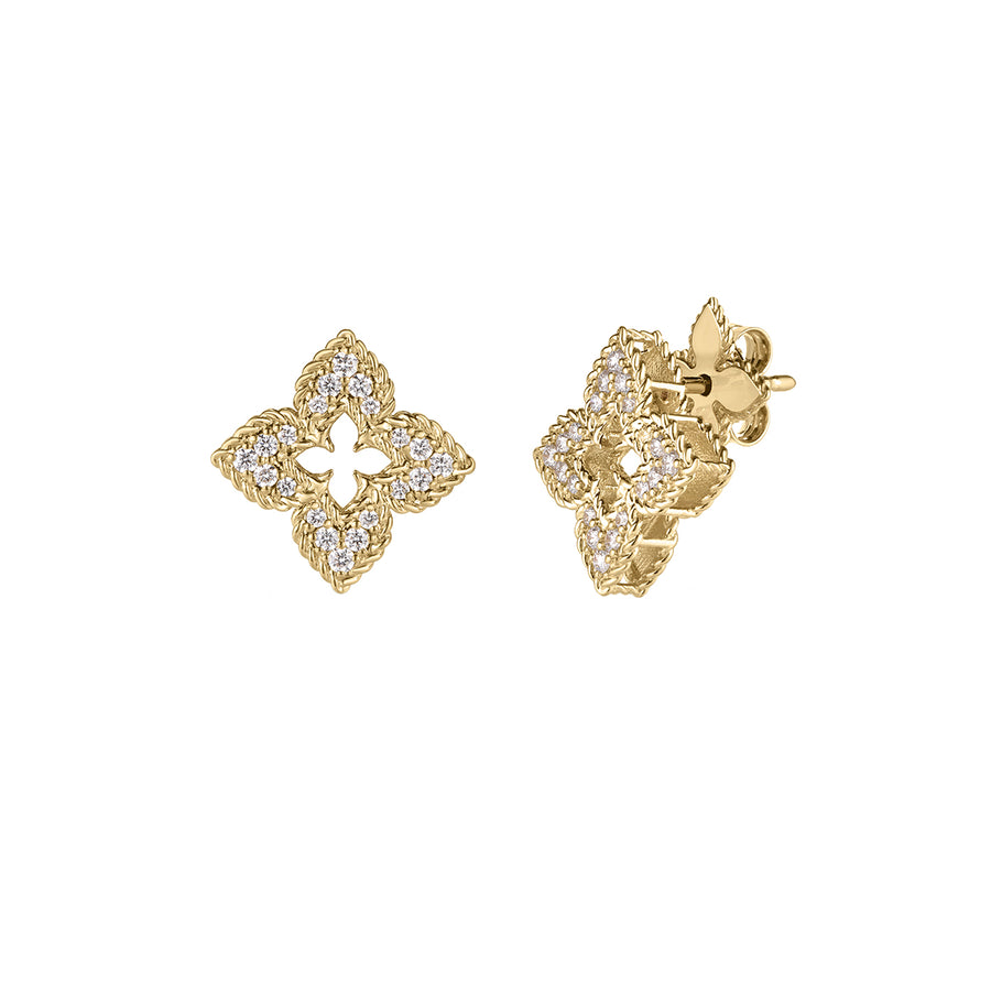 0.30ct Diamond Venetian Princess Earrings in 18K Yellow Gold