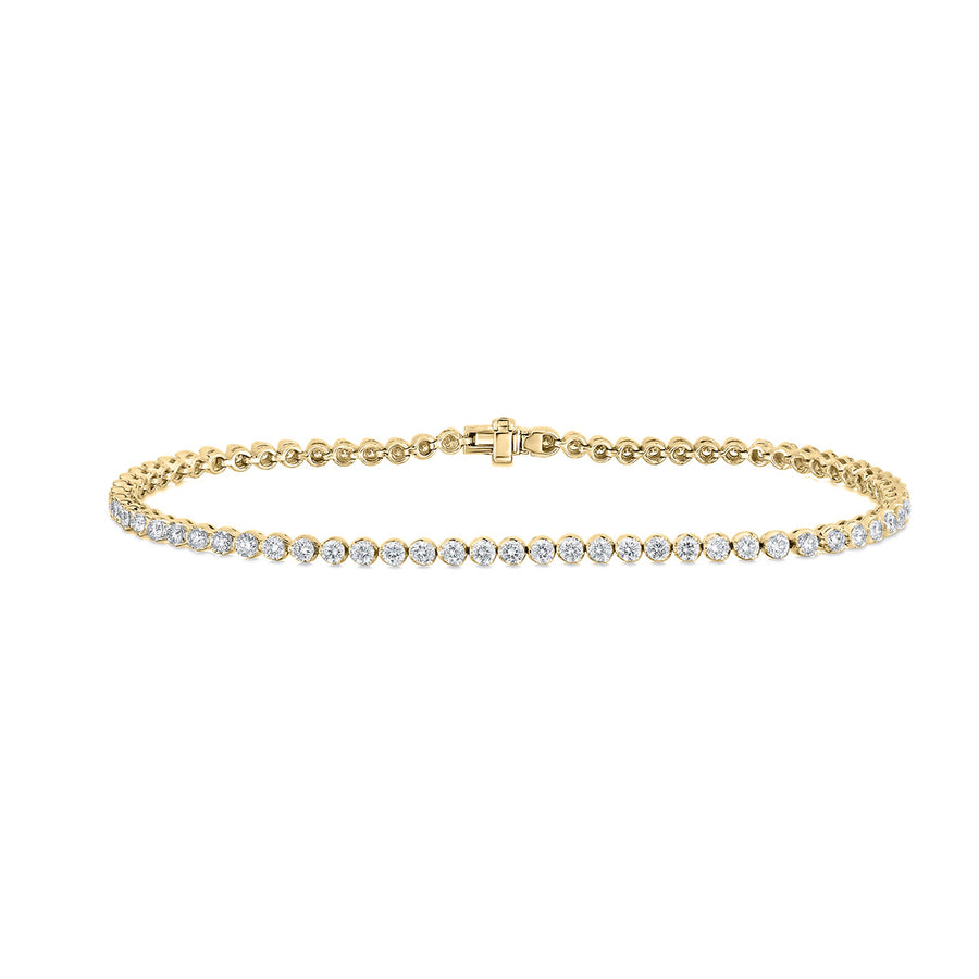 Classic 1.55ct Diamond Tennis Bracelet in 18K Yellow Gold