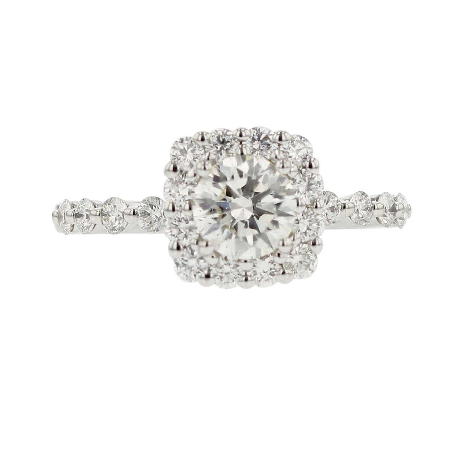 Fire and Ice Brilliant Diamond Engagement Ring