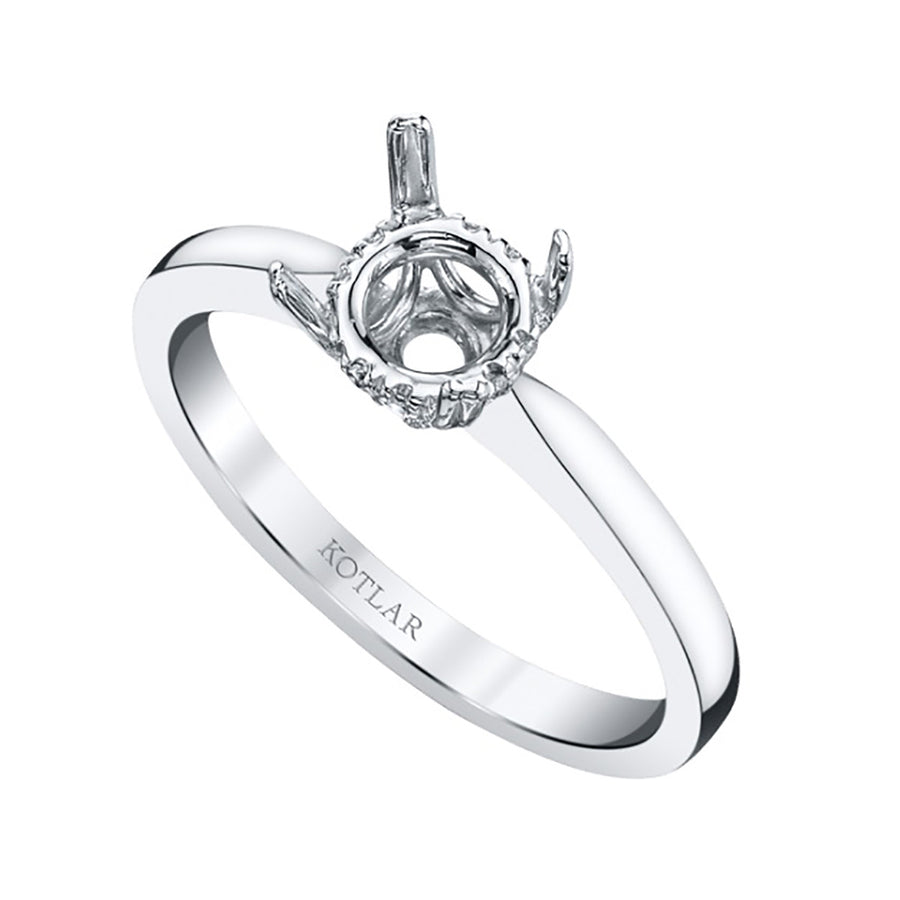 Classico Platinum Diamond Engagement Ring Setting