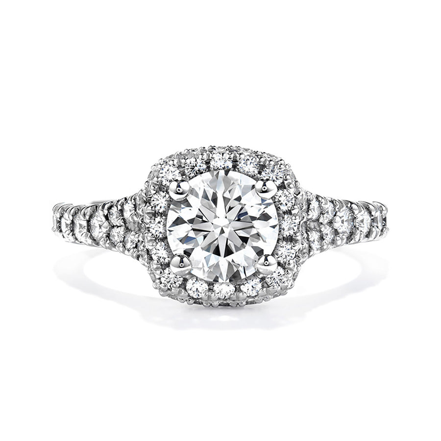 Acclaim HOF Diamond Halo Engagement Ring