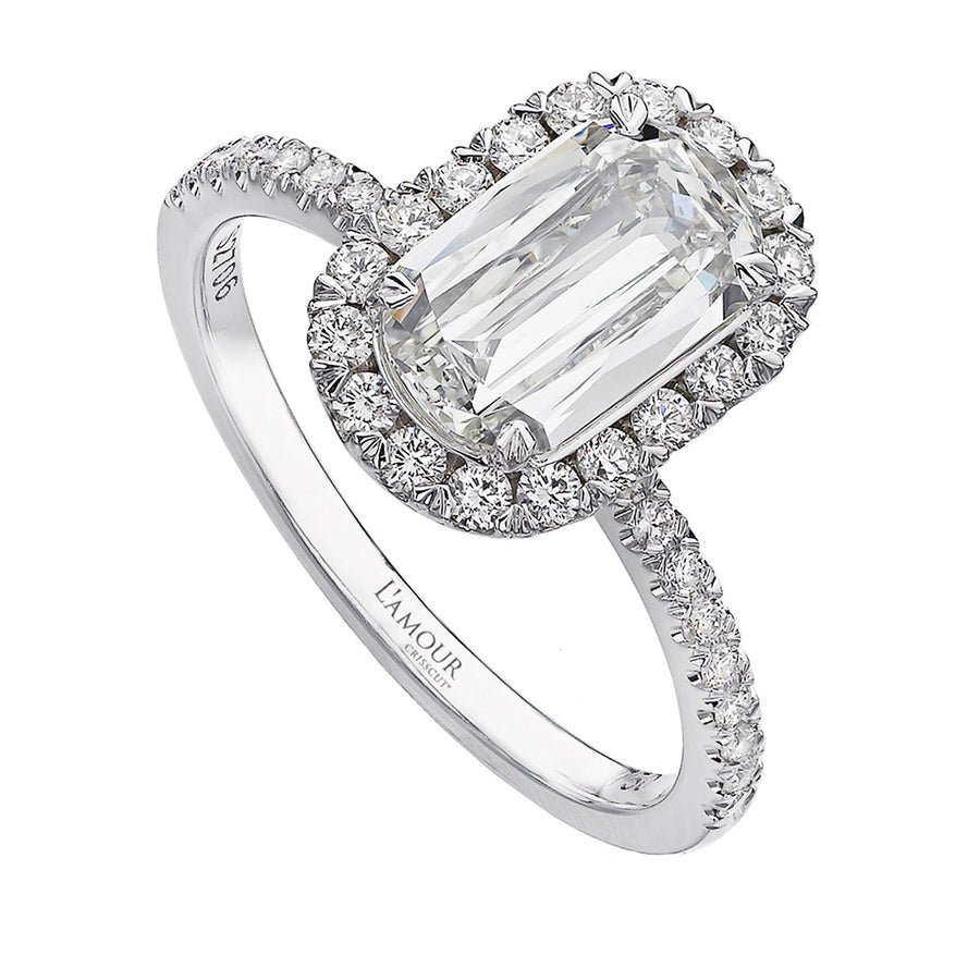 L'Amour Crisscut Diamond Engagement Ring