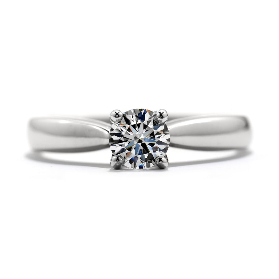 Serenity Hearts On Fire Diamond Solitaire Engagement Ring in 18K White Gold, Size 6.5