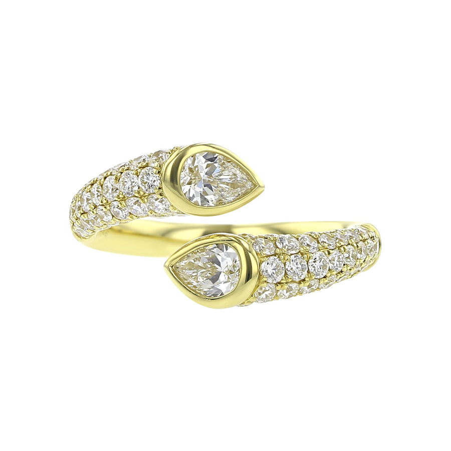 Diamond Bypass Ring