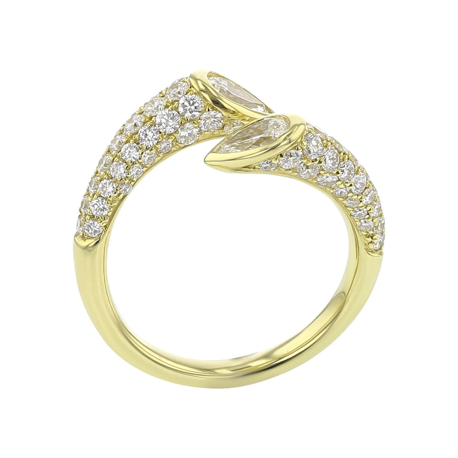 Diamond Bypass Ring