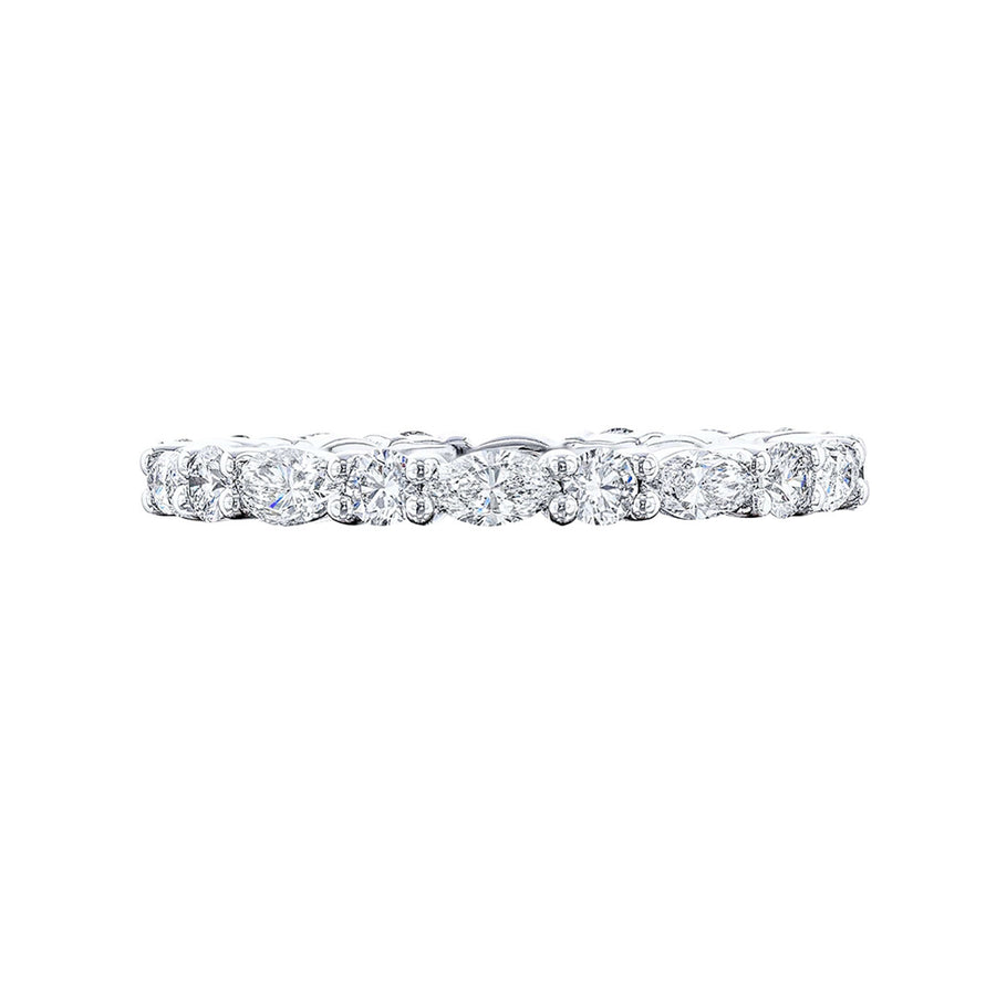Marquise and Round Diamond Eternity Band