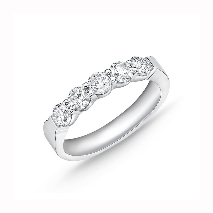 Petite Prong 5-Stone Diamond Band