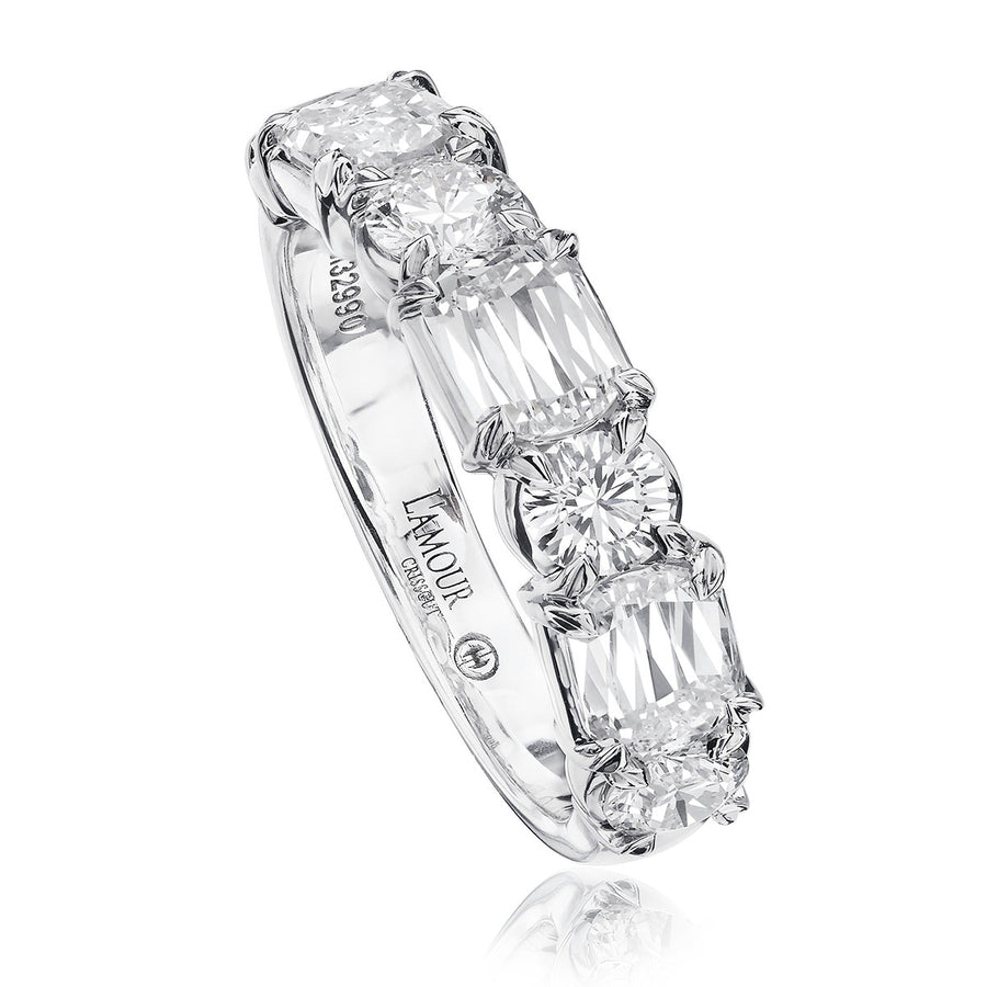 L'Amour Crisscut Diamond Band