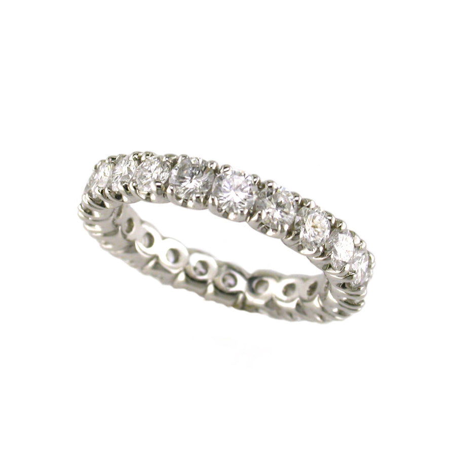 Platinum Brilliant Diamond Wedding Eternity Band