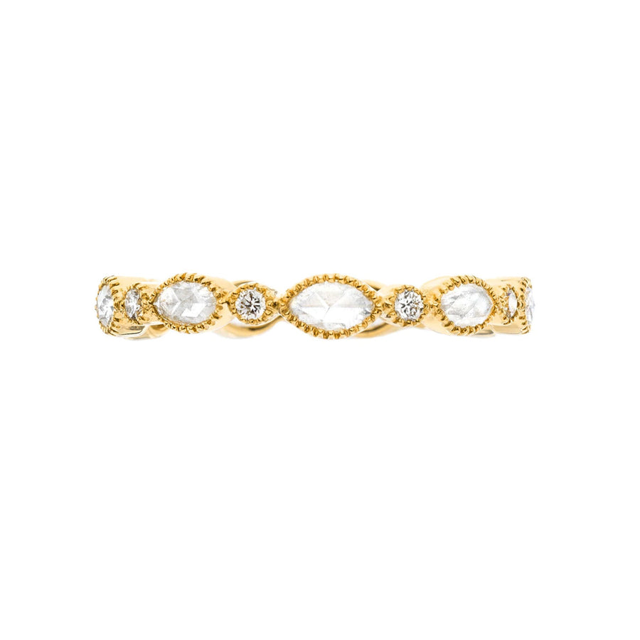 Amara Marquise Rose Cut Diamond Band
