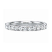 Platinum Comfort Fit Diamond Wedding Band