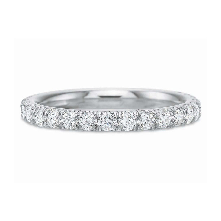 Platinum Comfort Fit Diamond Wedding Band