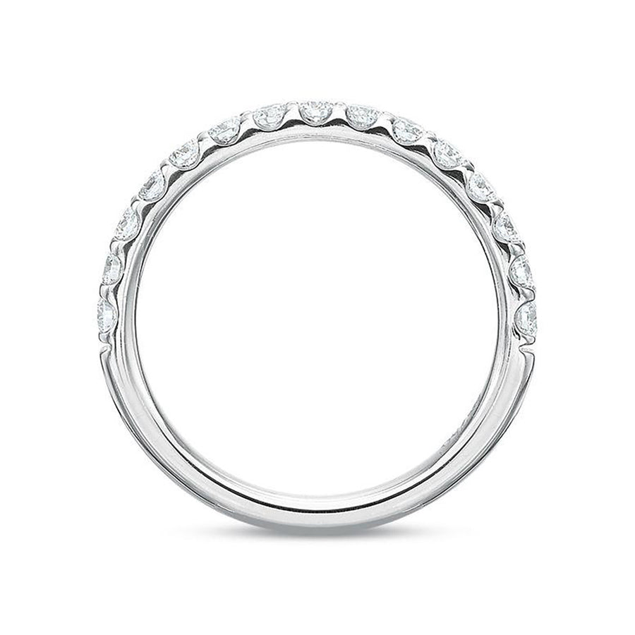 Platinum Comfort Fit Diamond Wedding Band