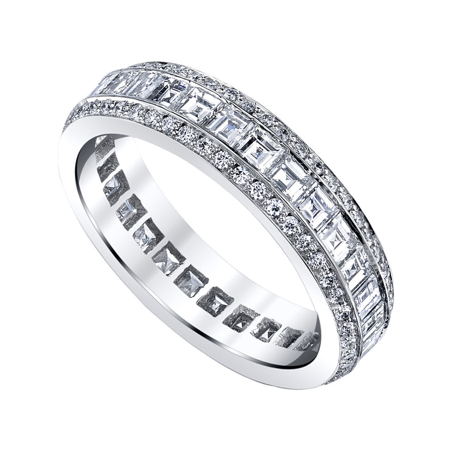 Circa 1920 Square Diamond Eternity Band