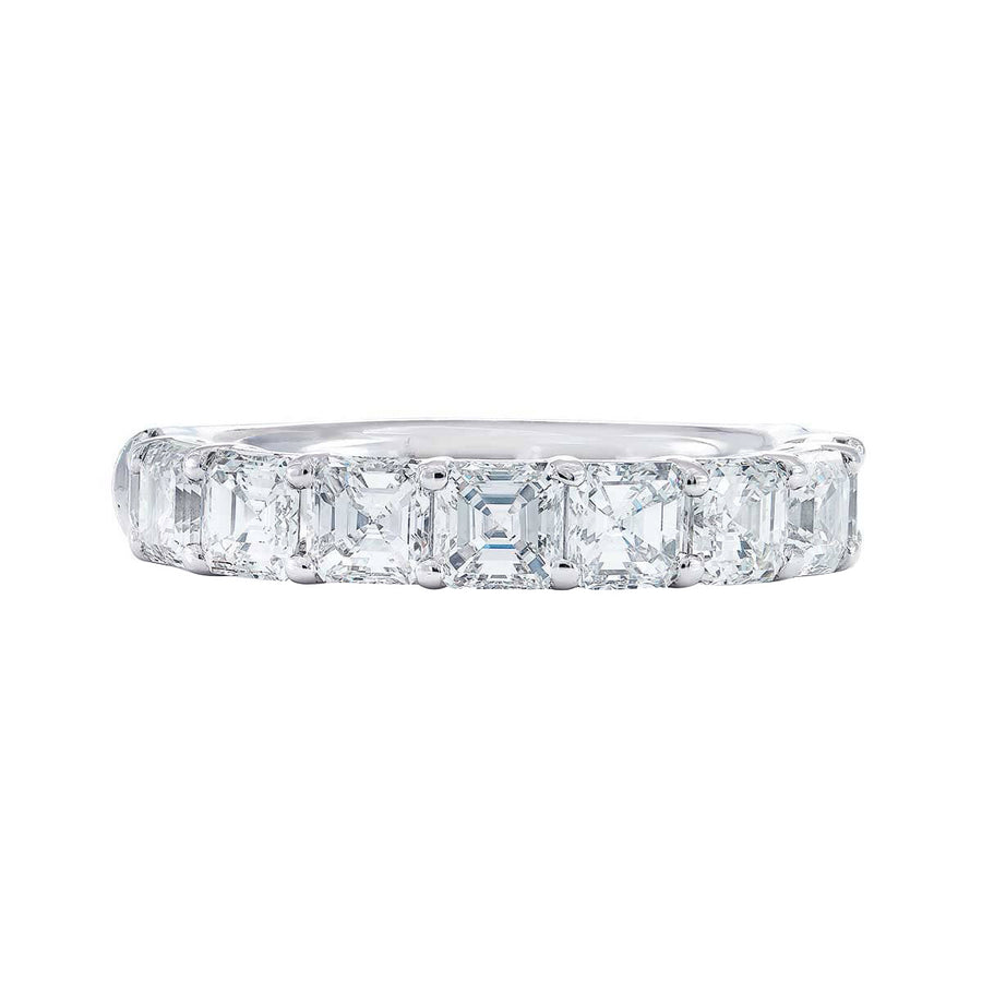 Square Emerald-cut Diamond Wedding Band