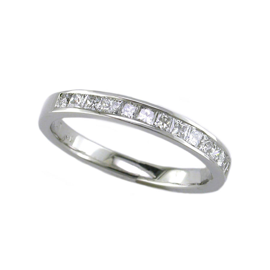 Princess-cut Diamond Channel Set Wedding Band
