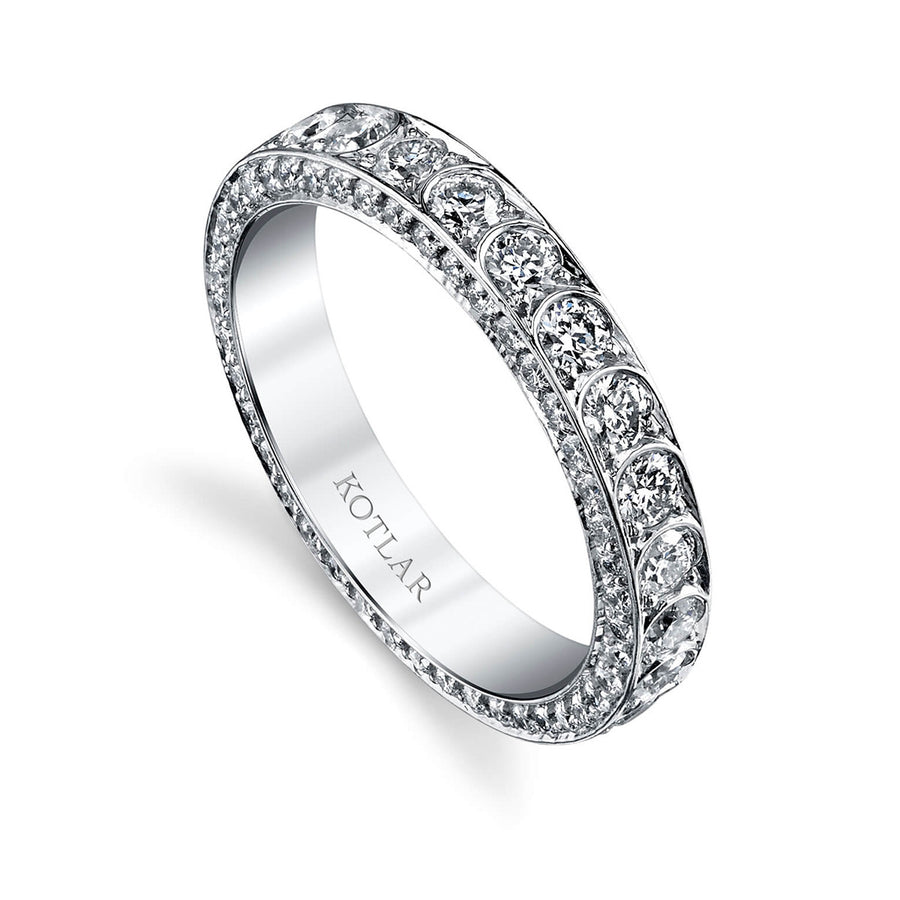 Artisan Pave Scallop Eternity Band