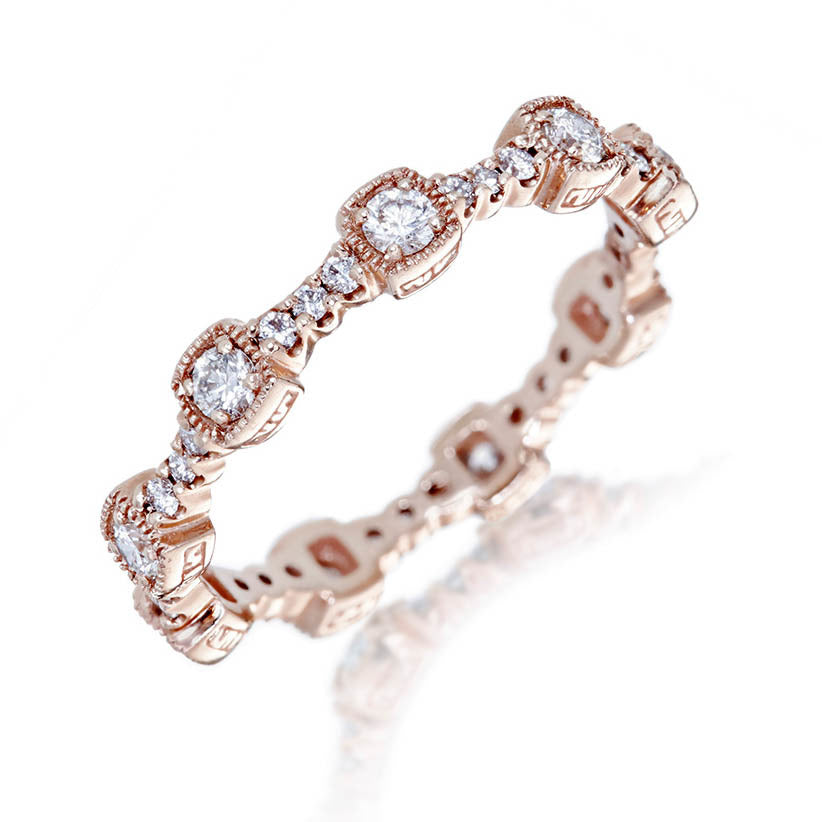 14K Diamond Eternity Band