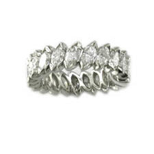Platinum Marquise Diamond Eternity Band