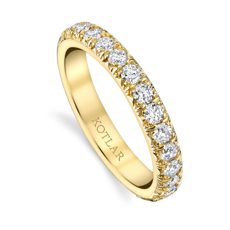 French Cut Pave Eternity Band