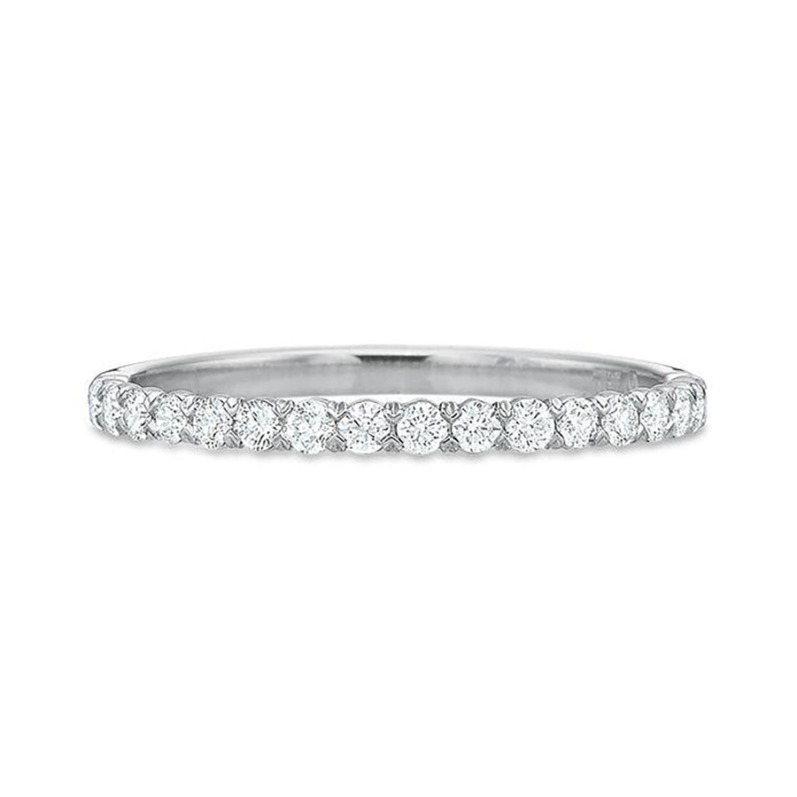 New Aire 18K White Gold Diamond Wedding Band