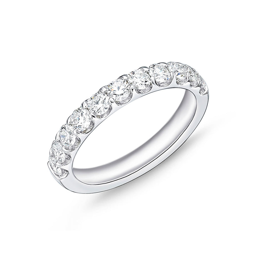 Odessa 11-Stone Diamond Band in Platinum, Size 6.5