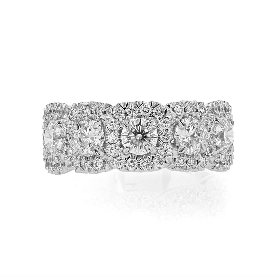 L'Amour Crisscut Diamond Wedding Band