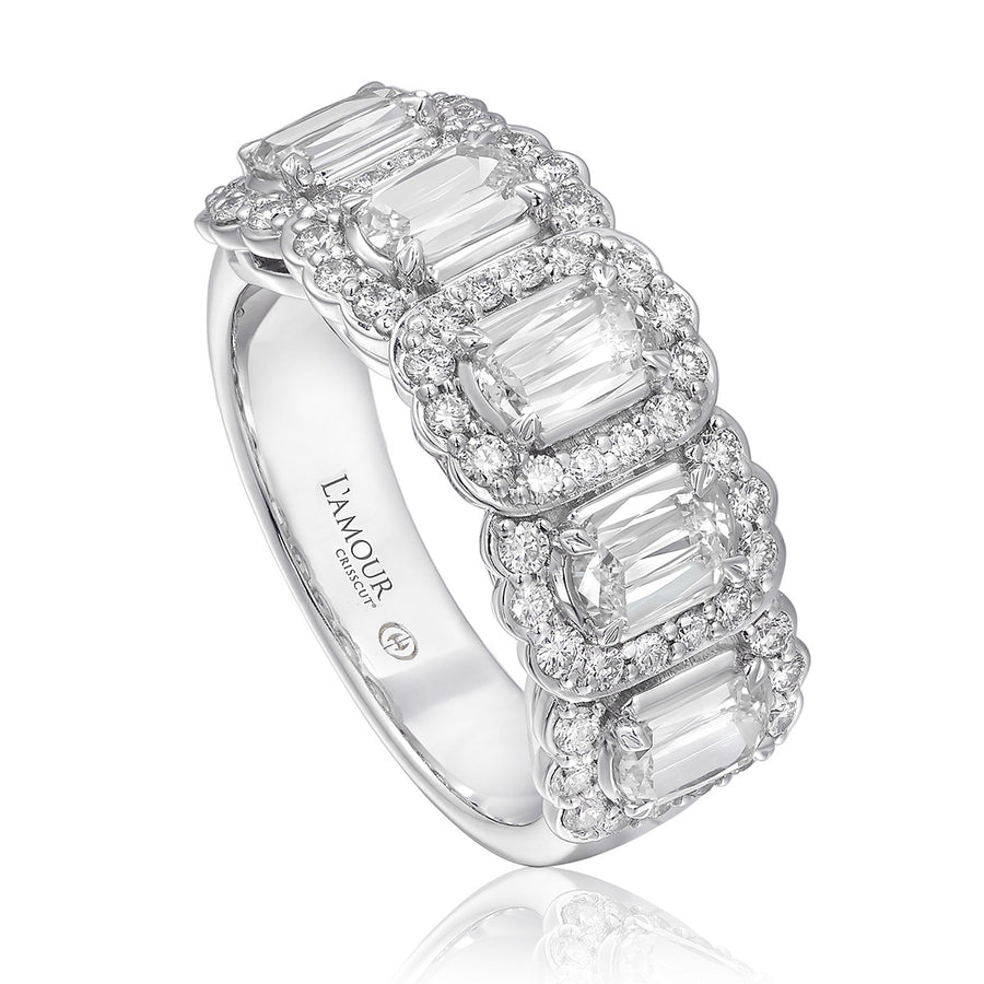 L'Amour Crisscut Diamond Band