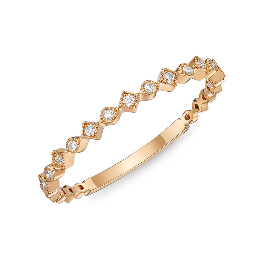 Stack 'em Up Diamond Wedding Band