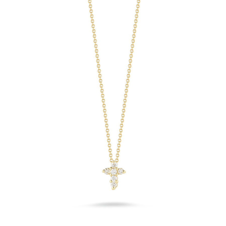 Baby Cross Pendant with Diamonds