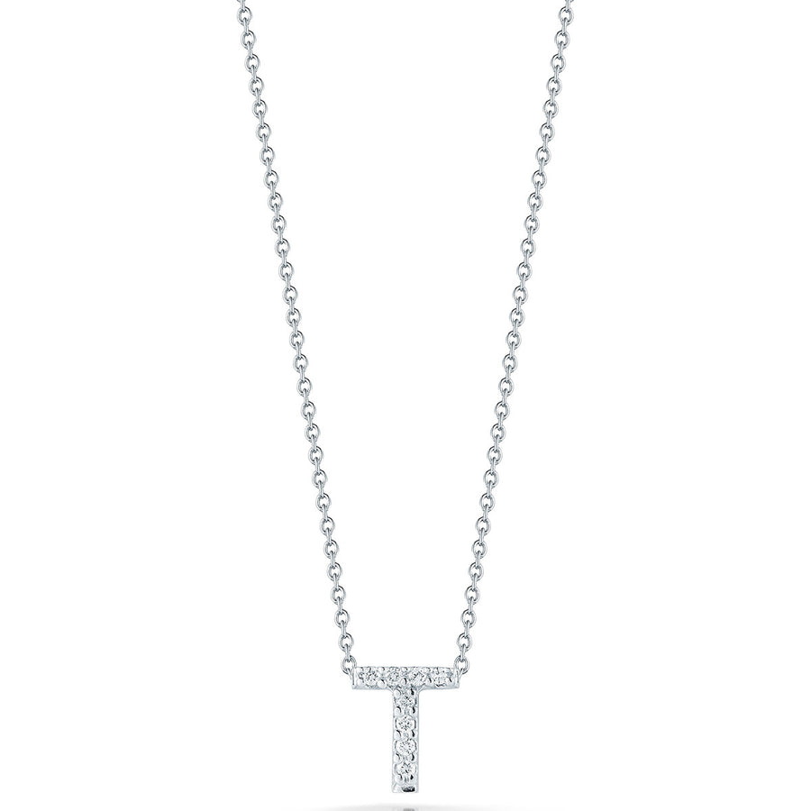 Love Letter T Pendant with Diamonds