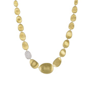 18K Yellow Gold Single Diamond Station Necklace
