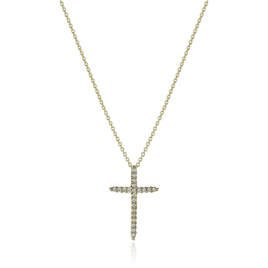 Cross Pendant with Diamonds