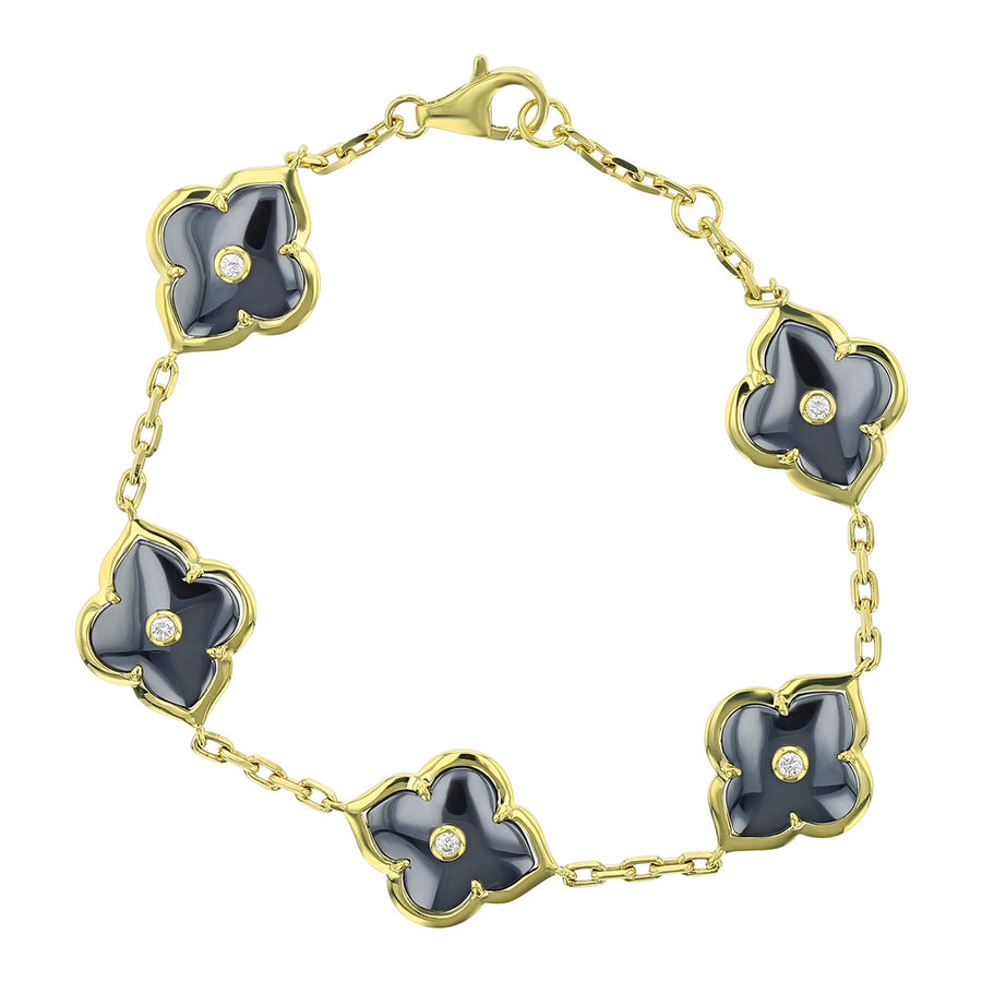 Gold and Diamond Les Fleurs Bracelet