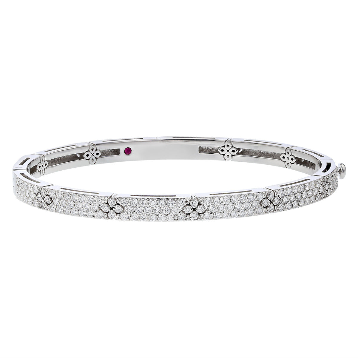 WHITE GOLD AND DIAMOND 'LOVE' BANGLE-BRACELET