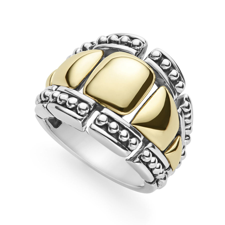 Gold Caviar Statement Ring