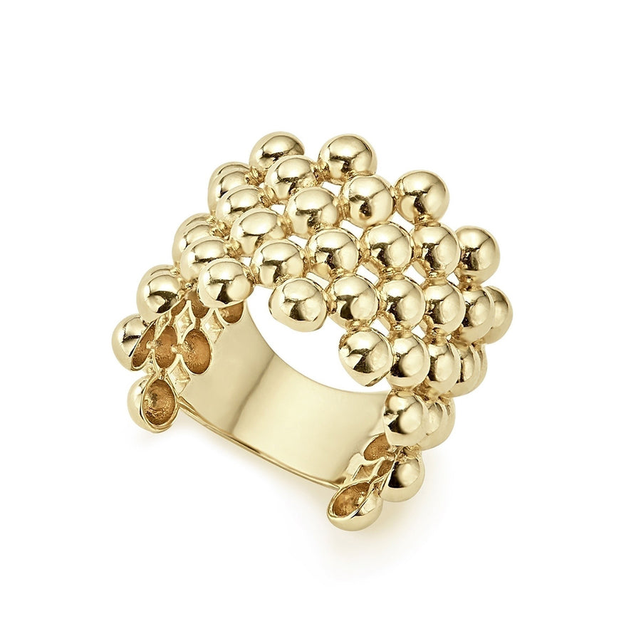 Caviar Gold Ring