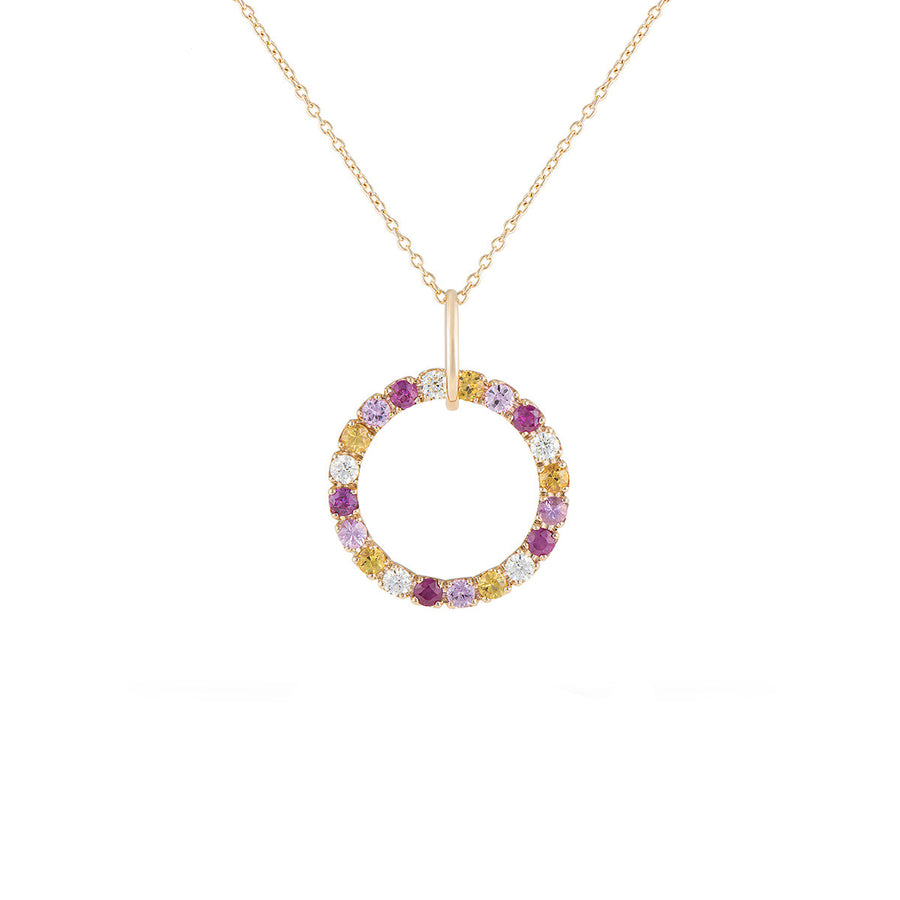 Necklace with Sapphires and Diamonds