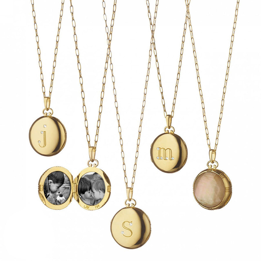 Petite Bespoke Locket with Diamond Accents