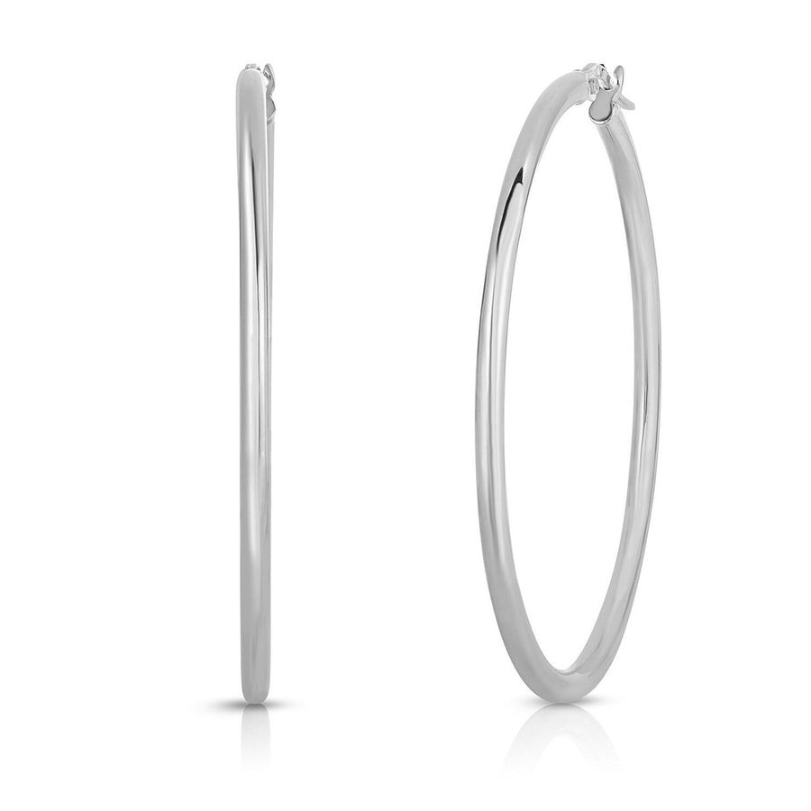 18KT Gold Large Hoop Earrings