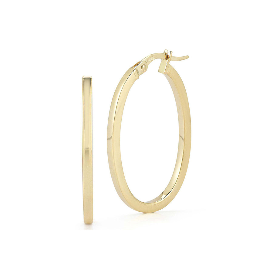 Small Oval Hoop Earrings