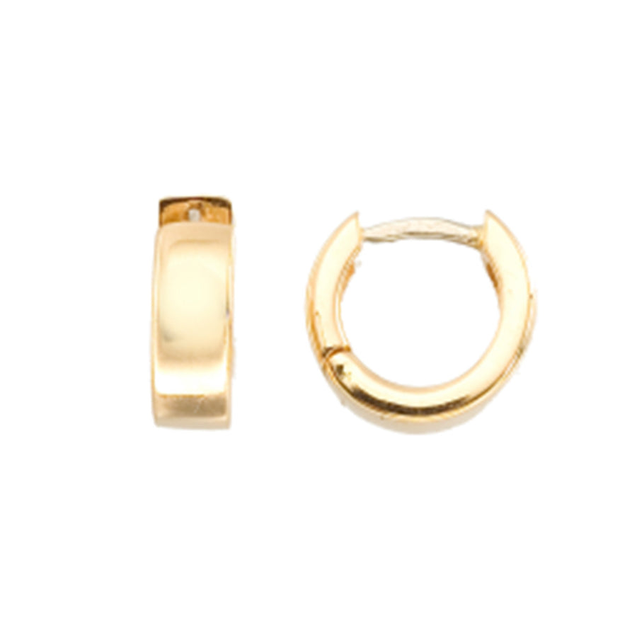 18K Yellow Gold Hoop Earrings