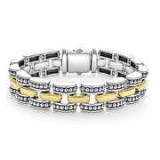 Gold Caviar Link Bracelet